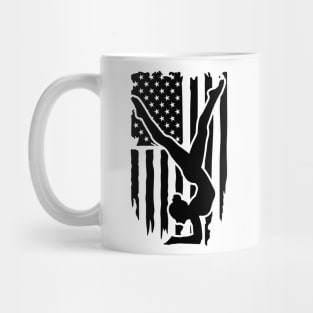 American Flag Gymnastic Shirt Mug